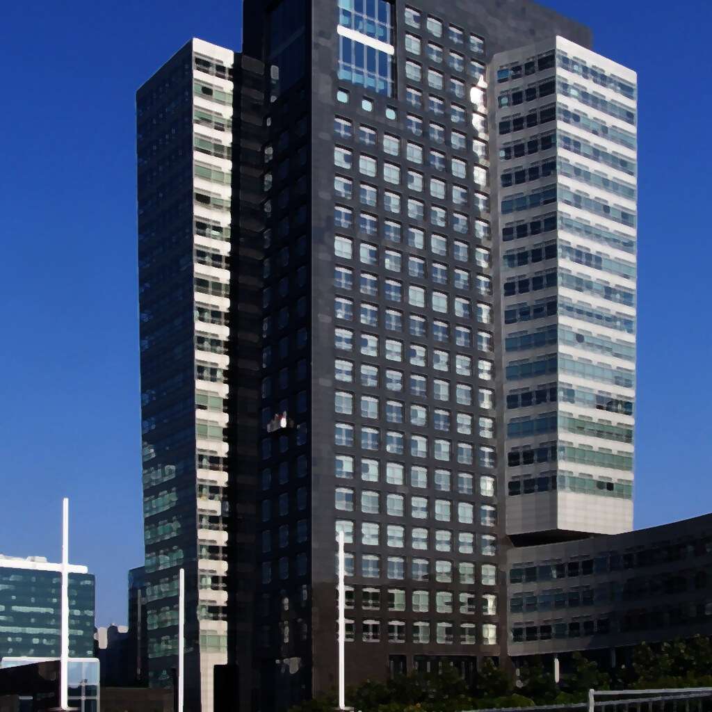 The ABN AMRO headquarters in the Zuidas, Amsterdam